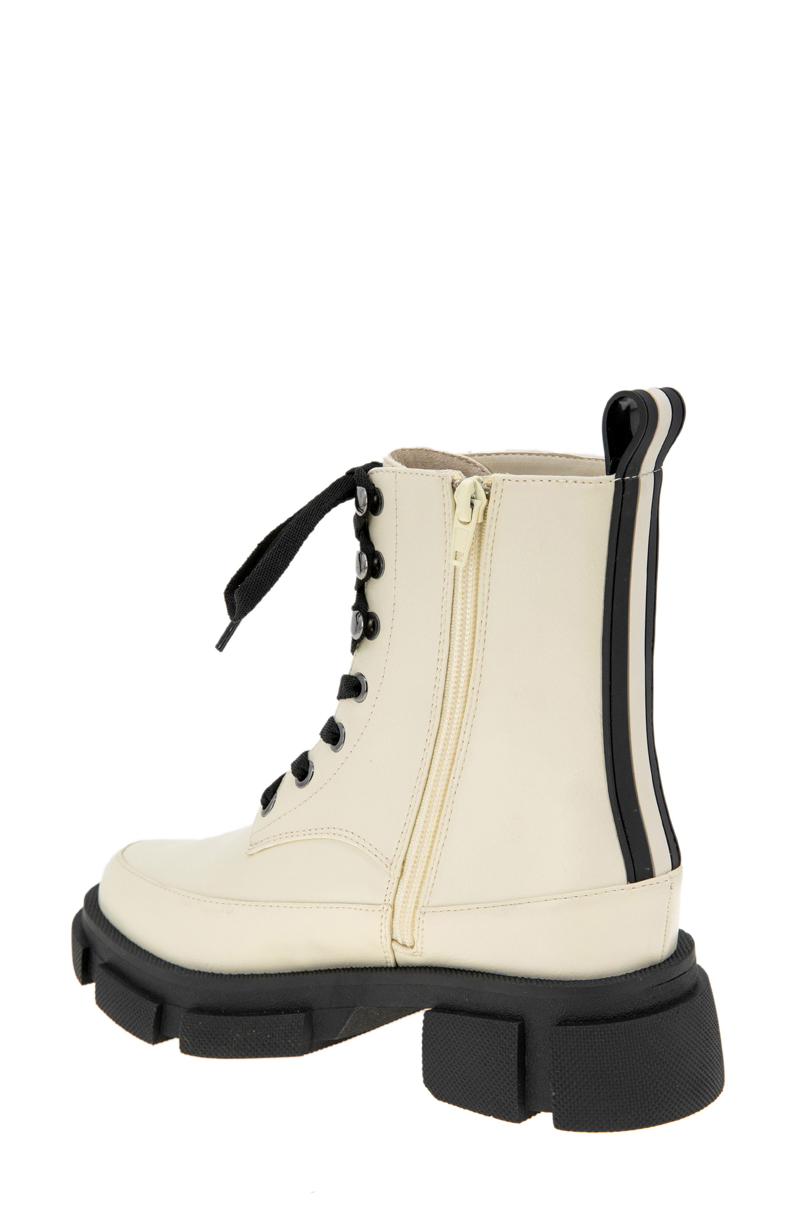 Ander Lace-Up Combat Boot, Alternate, color, BIANCA