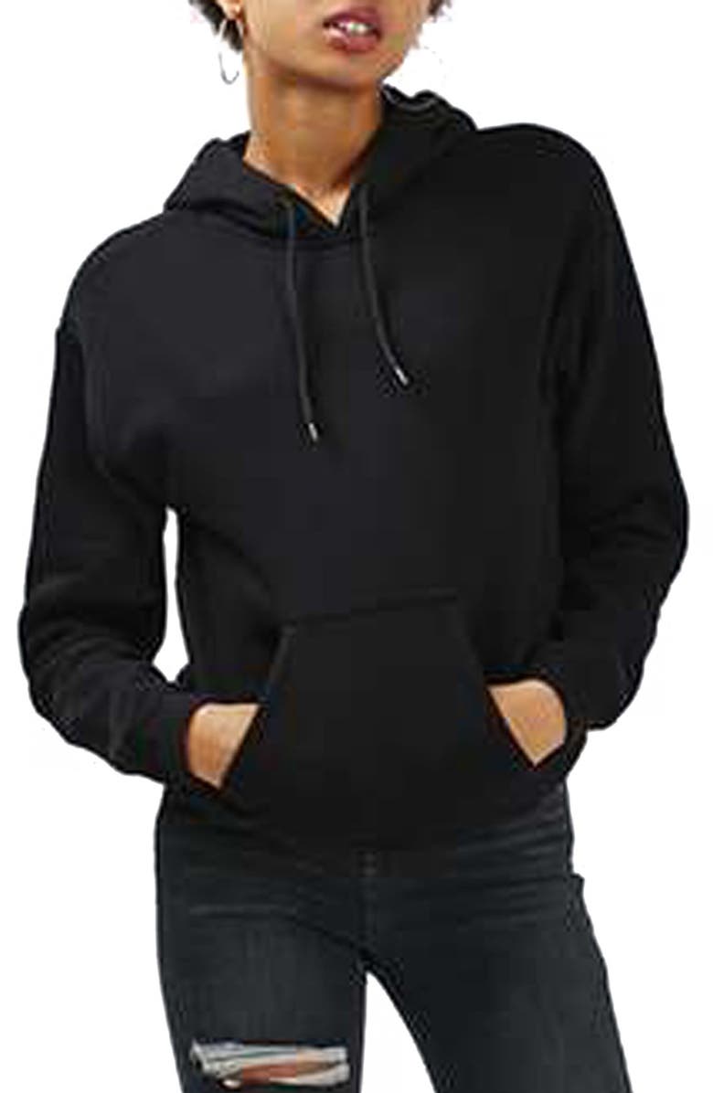 Topshop Oversize Hoodie, Main, color, 