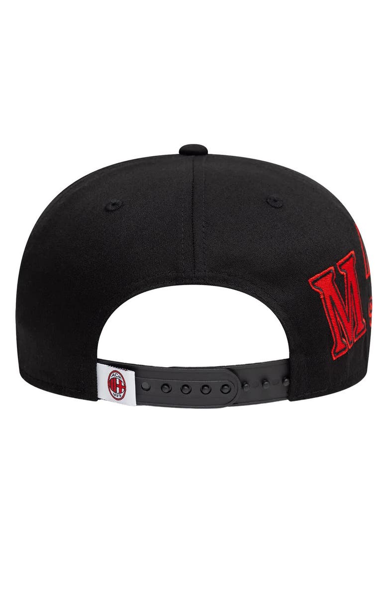 New Era Men's New Era Black/Denim AC Milan 9FIFTY Stretch-Snap Adjustable Hat, Alternate, color, Black