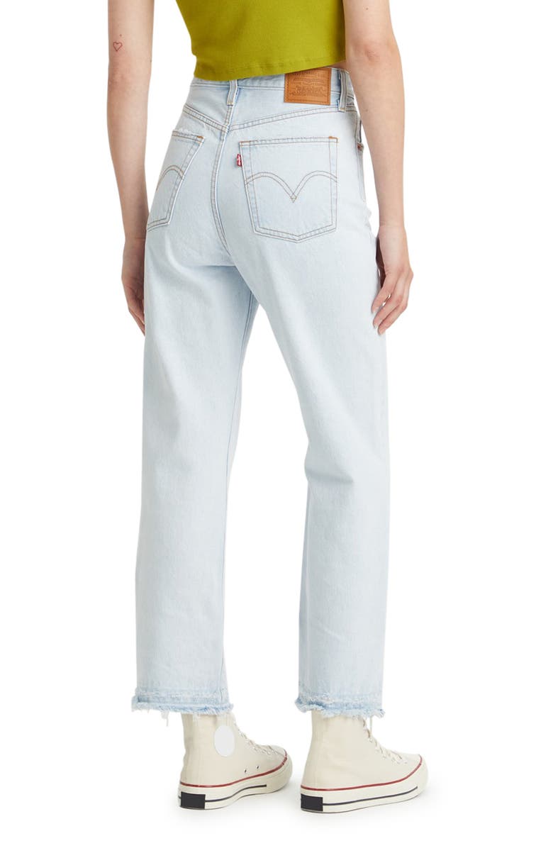Levi's® Ribcage Ripped High Waist Ankle Straight Leg Jeans | Nordstromrack