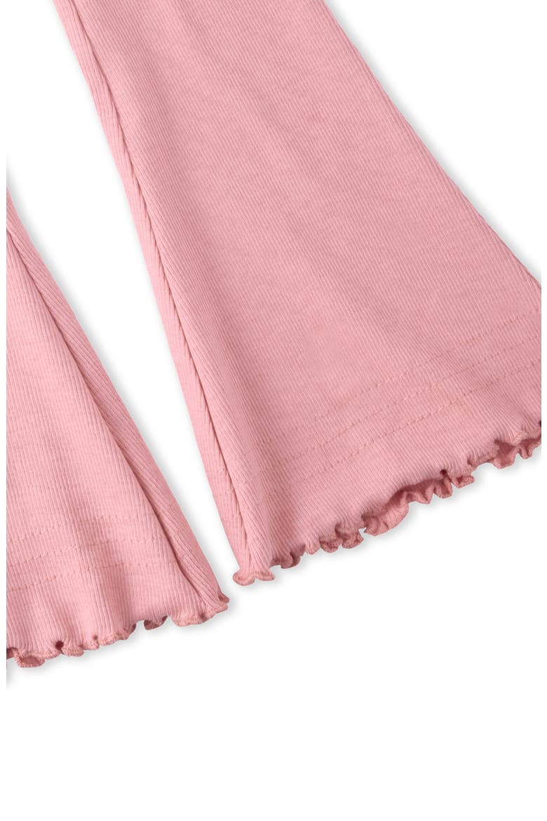 Fiorella Assorted 4-Pack Stretch Organic Cotton Flare Leggings, Alternate, color, SORBET