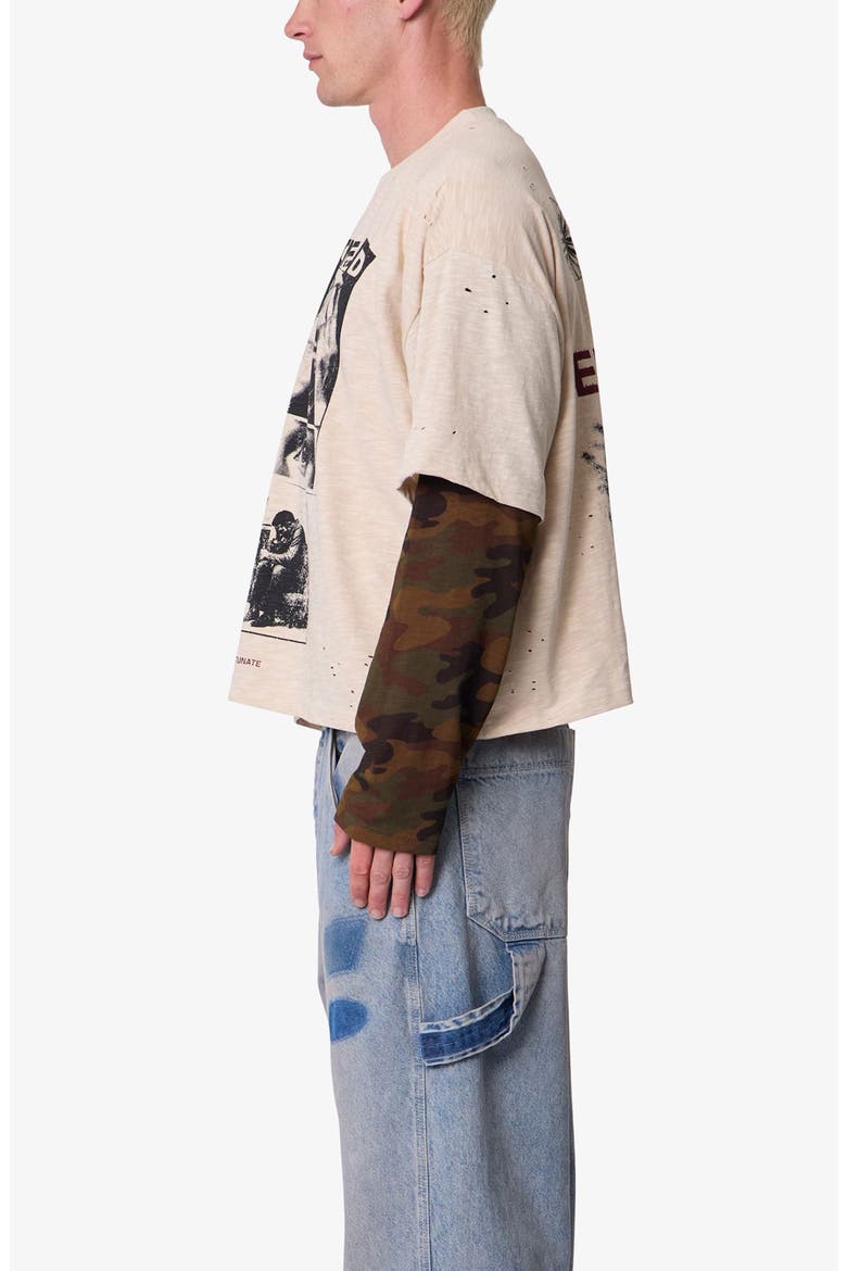 Abandoned Graphic Layered Long-Sleeve T-Shirt, Alternate, color, OFF WHITE/ CAMO