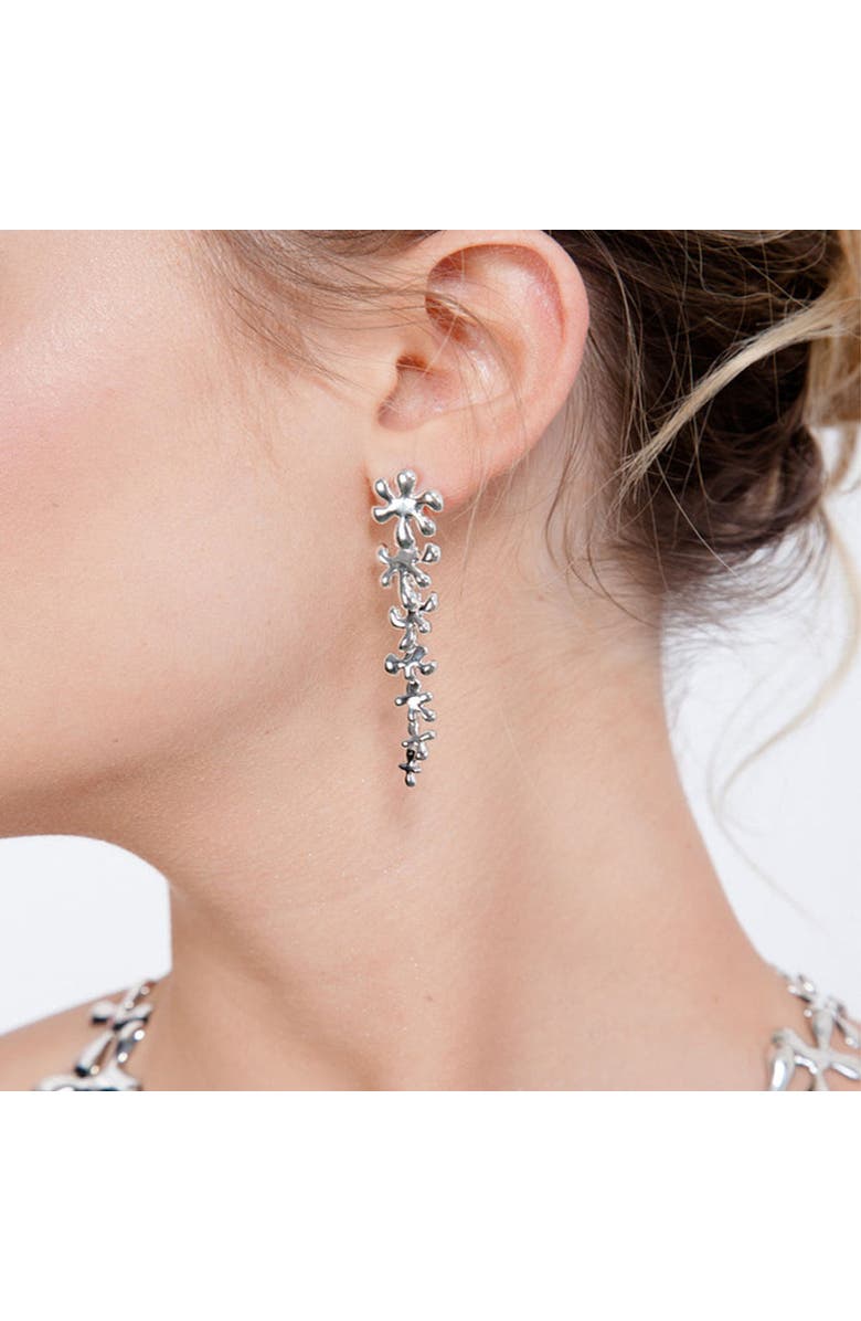 Lucy Quartermaine Splash Taper Drop Earring, Alternate, color, Sterling Silver