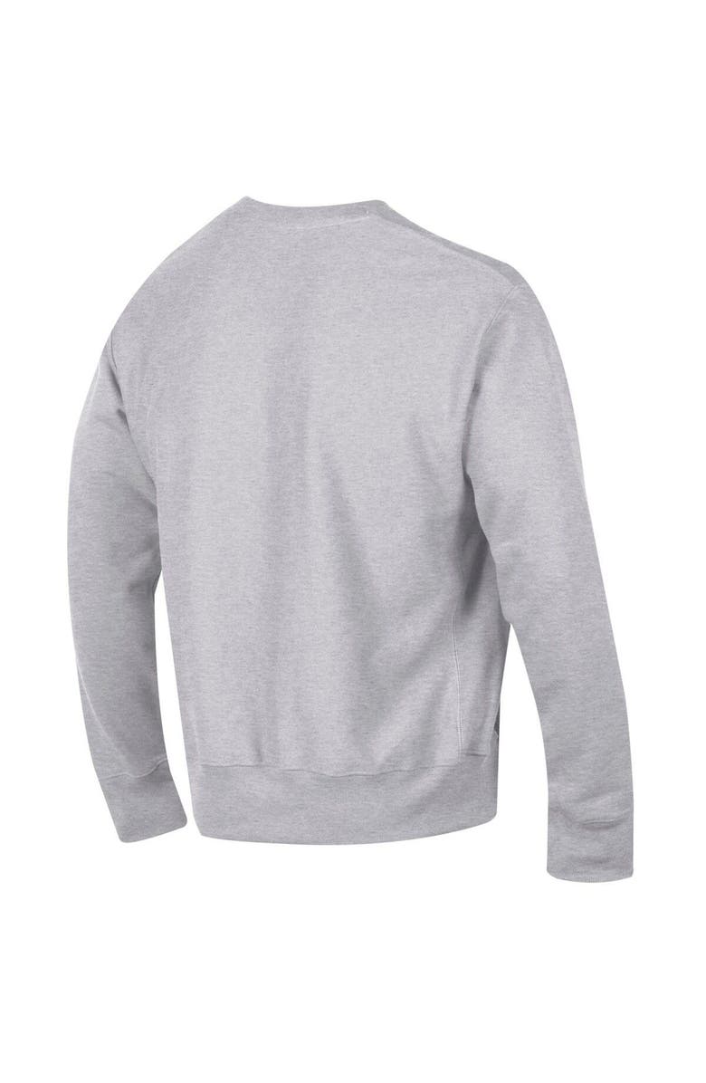 Champion Men's Champion Heathered Gray Alabama Crimson Tide Vault Logo Reverse Weave Pullover Sweatshirt, Alternate, color, 