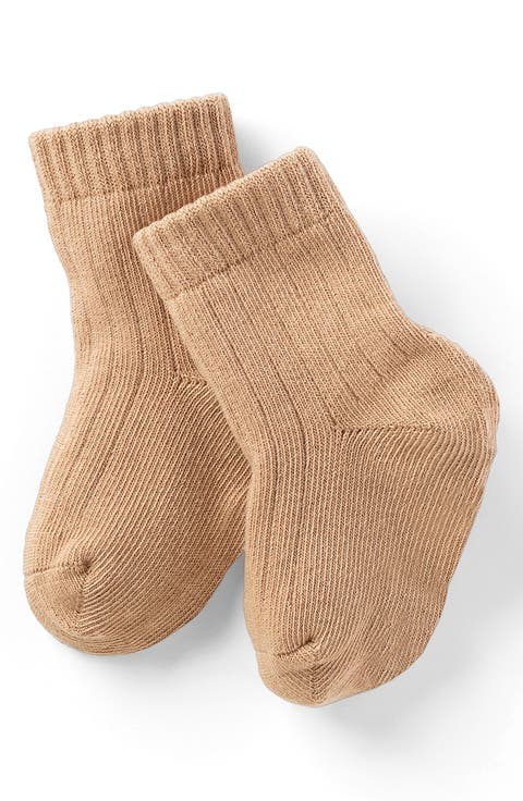Cotton Blend Crew Socks (Baby)