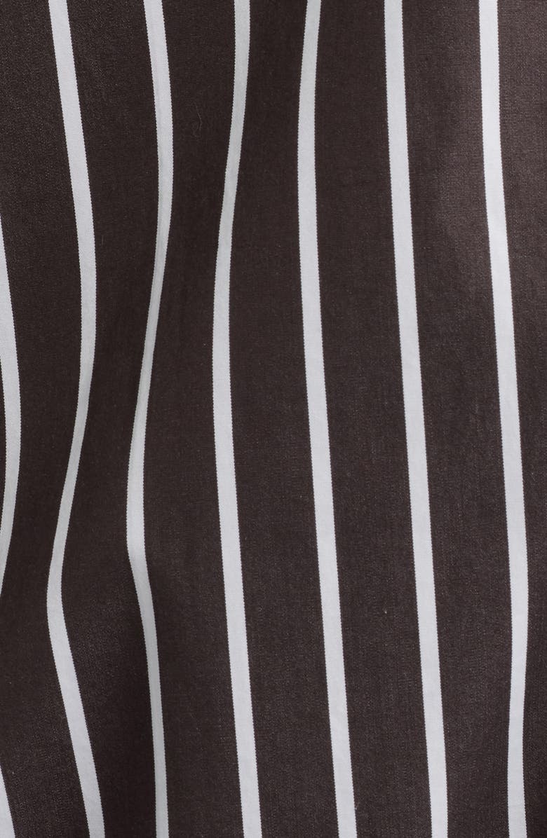 Madewell Drawstring Poplin Button-Up Shirt, Alternate, color, Chocolate Plum