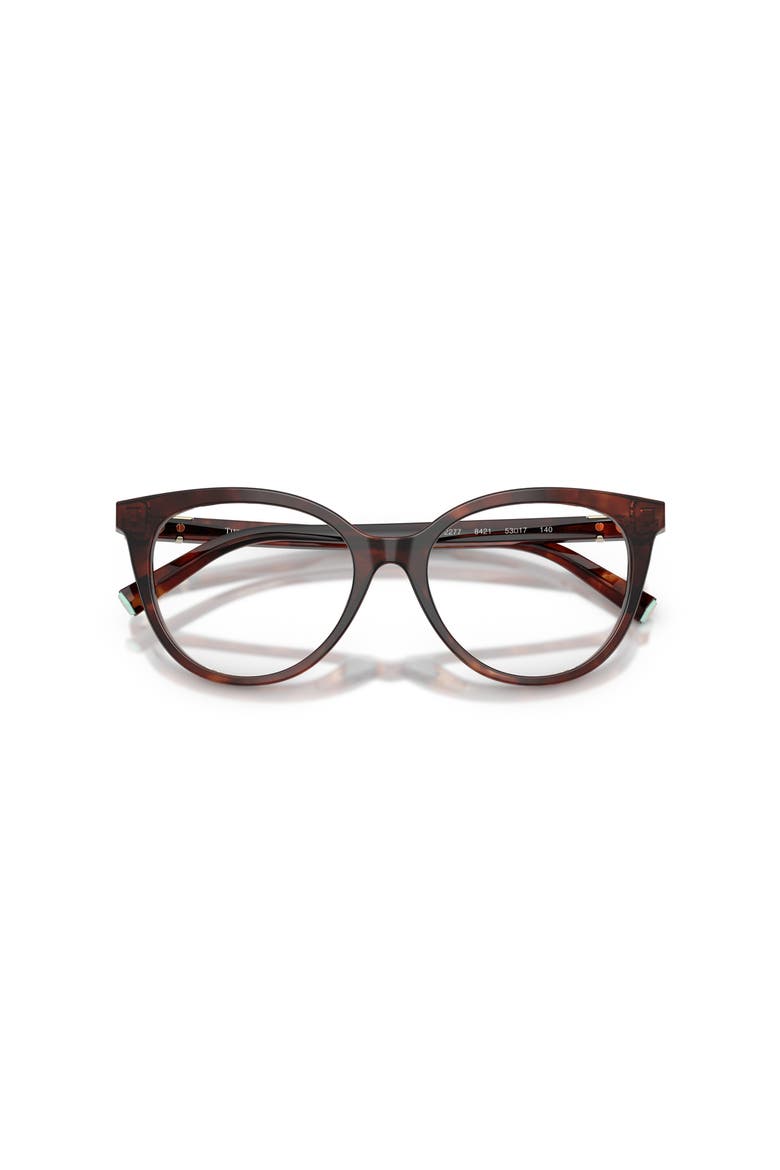 53mm Cat Eye optical glasses, Alternate, color, Brown