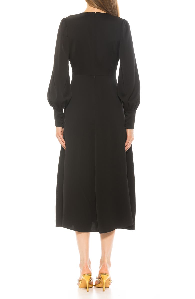 Alexia Admor Sophie Long Sleeve Fit & Flare Maxi Dress, Alternate, color, 