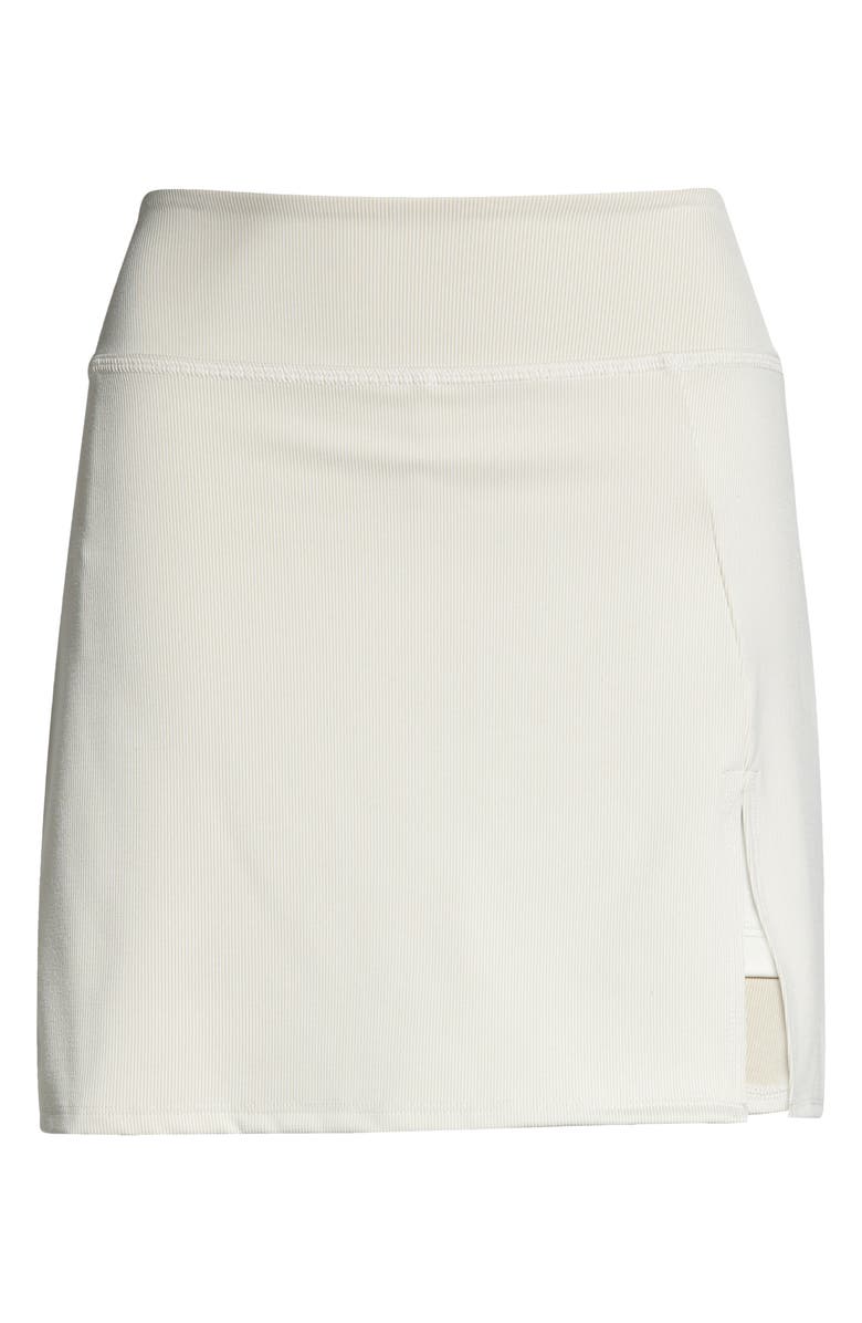 Beyond Yoga Hold Court High Waist Rib Skort, Alternate, color, Cream Heather