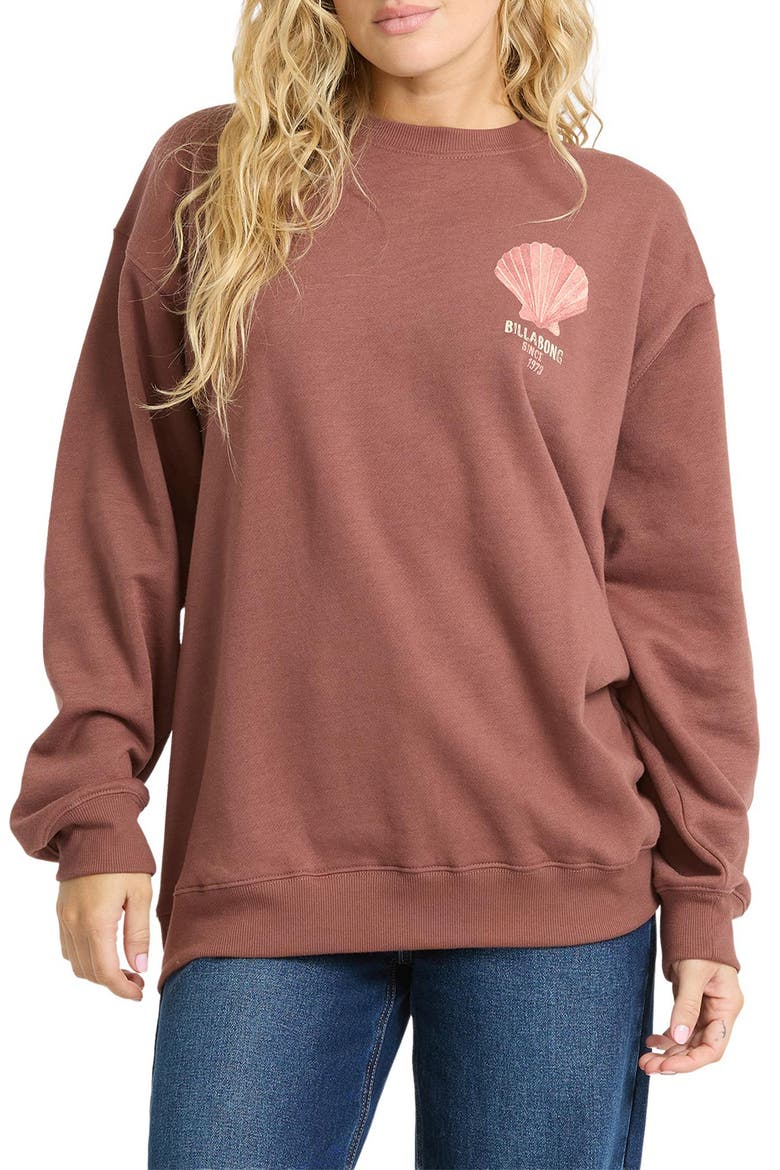 Light in View Graphic Sweatshirt, Main, color, ESPRESSO