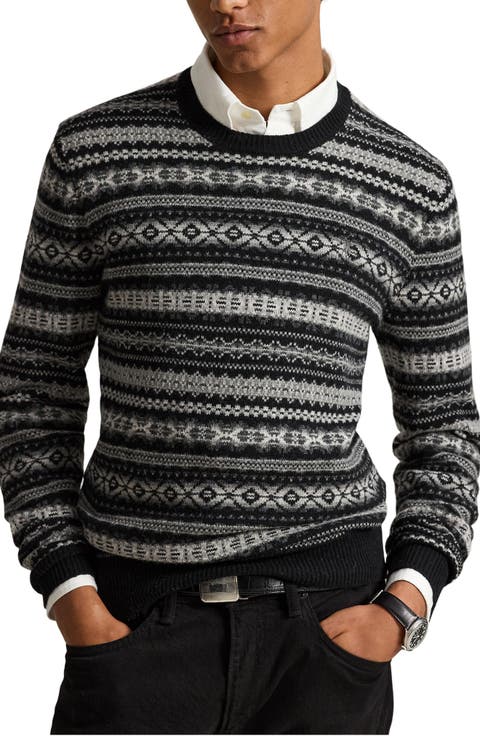 Fair Isle Wool Crewneck Sweater