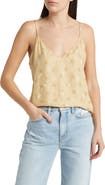 FRAME Floral Silk Jacquard Camisole