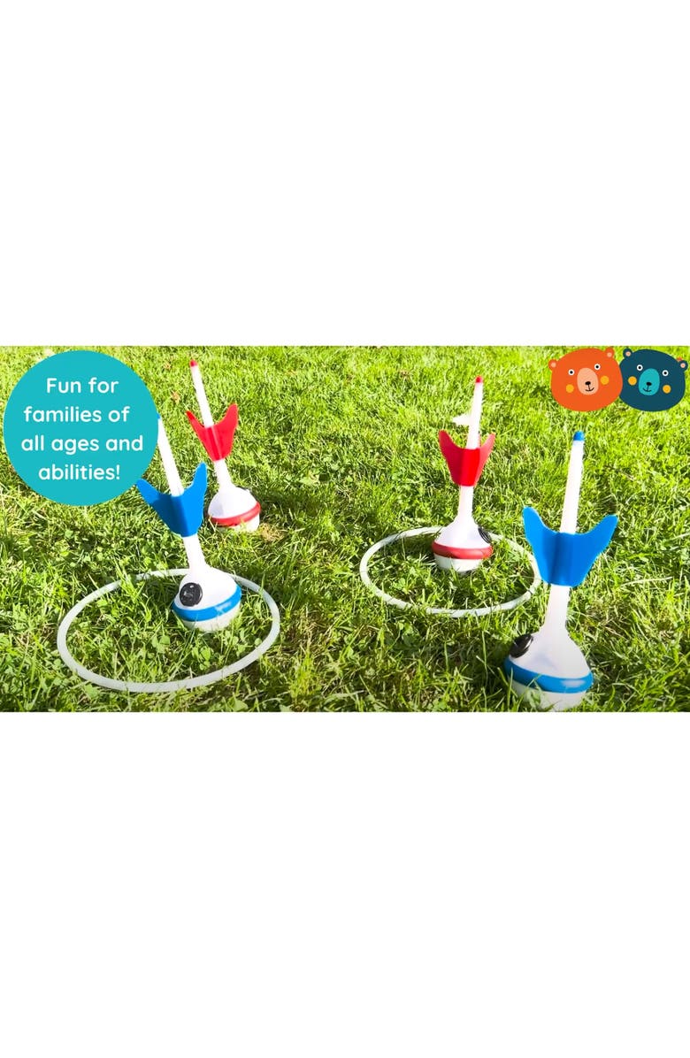 Buddy & Barney Deluxe Light Up Lawn Darts, Glow In The Dark Yard Game Set, 5+, Alternate, color, Multicolored