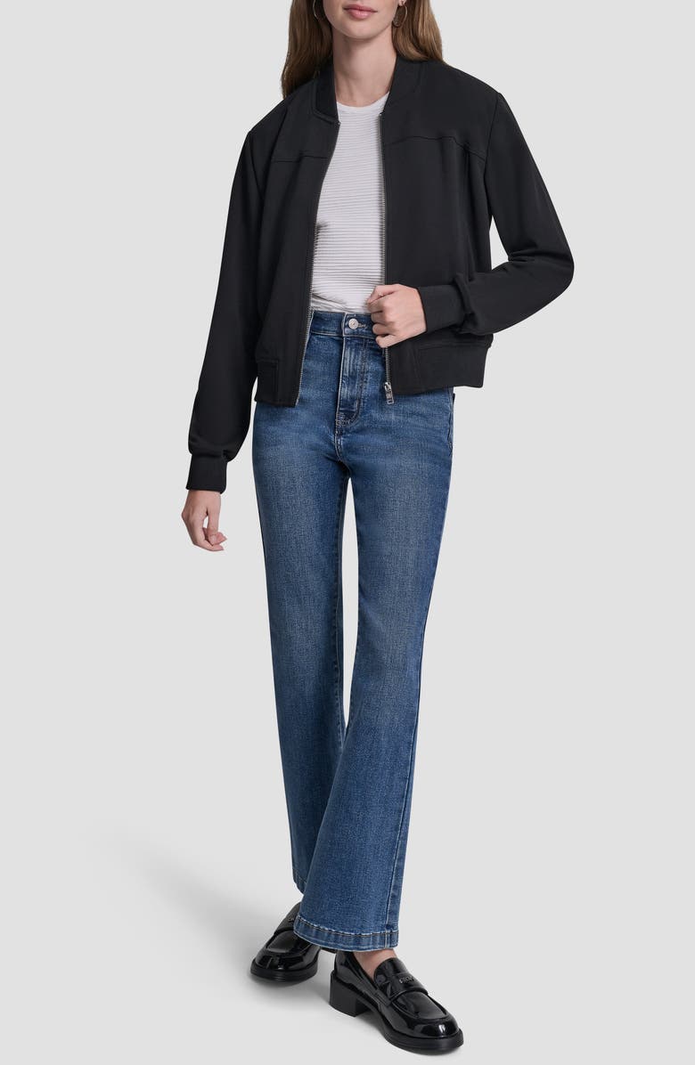 DKNY Scuba Bomber Jacket, Alternate, color, Black