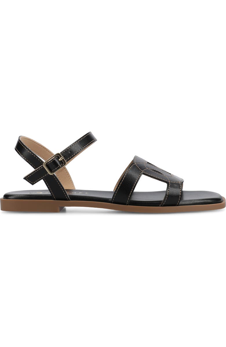Journee Collection Bridey Sandal, Alternate, color, Black