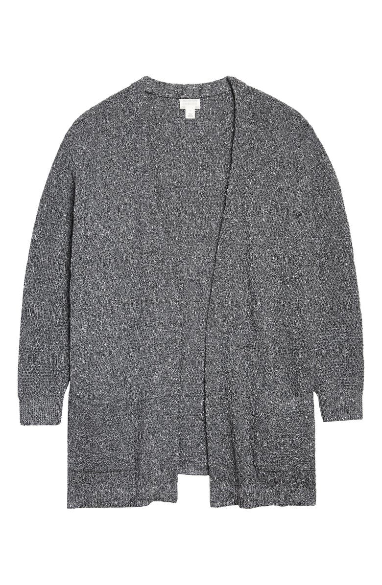 Caslon<sup>®</sup> Marl Texture Open Front Cardigan, Main, color, 