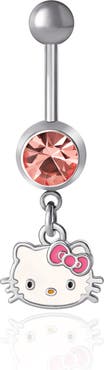 Hello Kitty Crystal Belly Button Ring