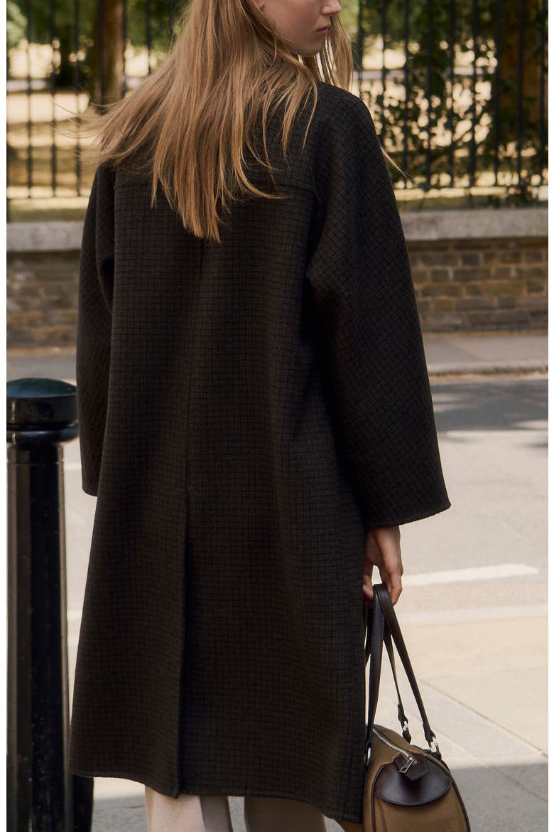 Picarol Wool Blend Coat, Alternate, color, CHOCOLATE