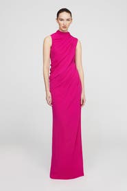 HALSTON Essia Georgette Gown