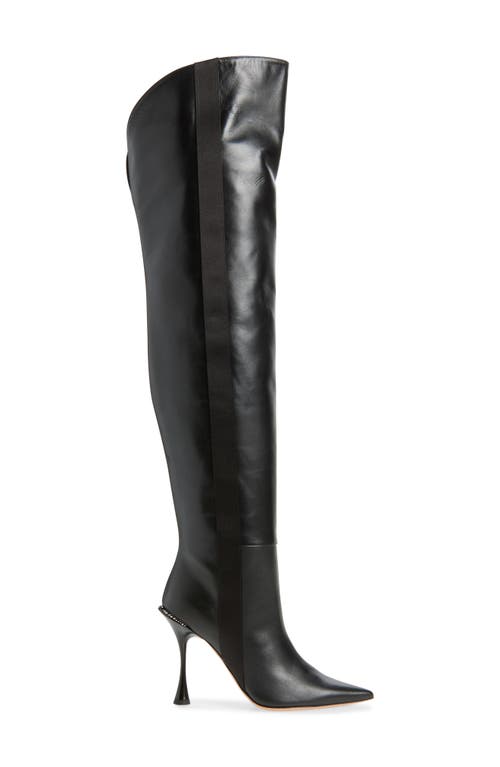 Betzábe Bree Pointed Toe Thigh High Boot In Black