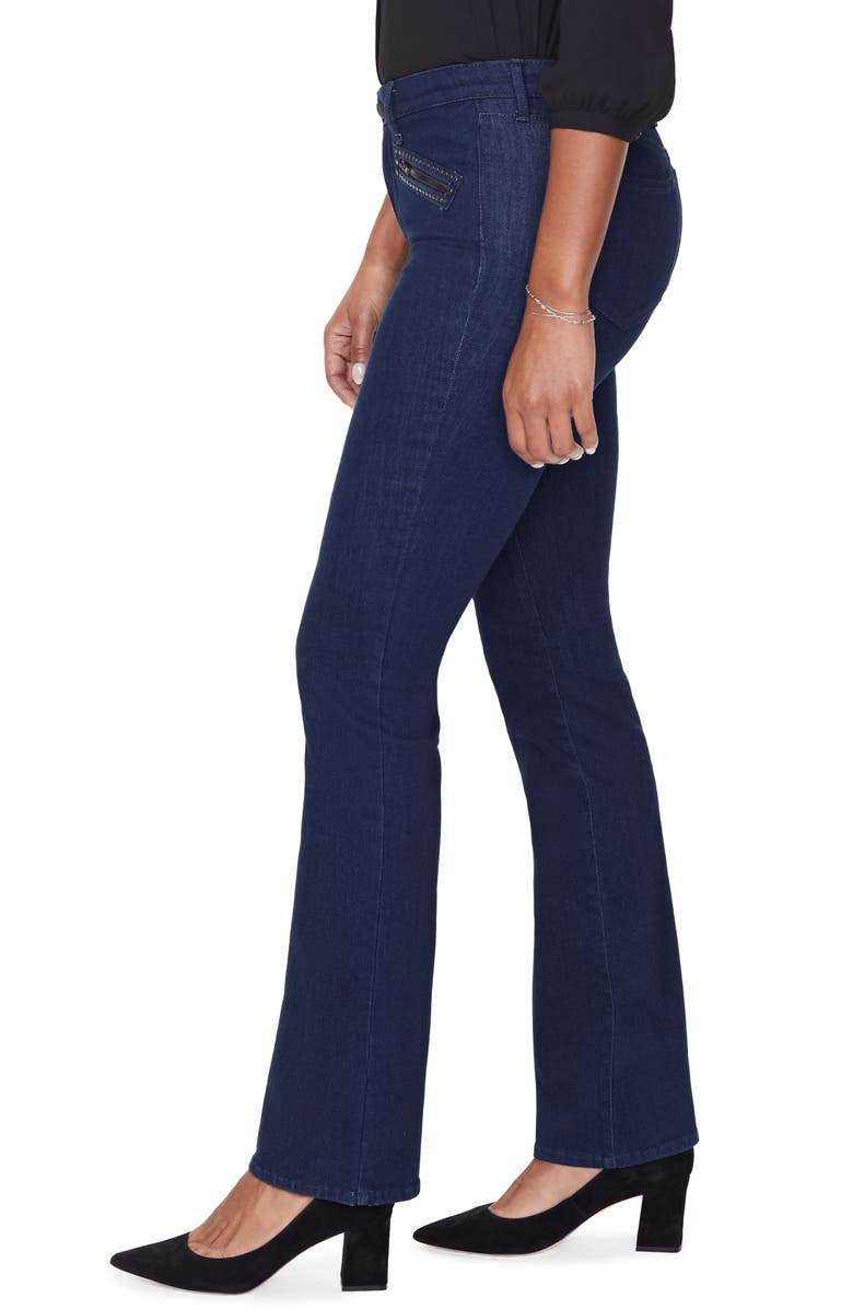 NYDJ Barbara High Waist Hip Zip Bootcut Jeans, Alternate, color,