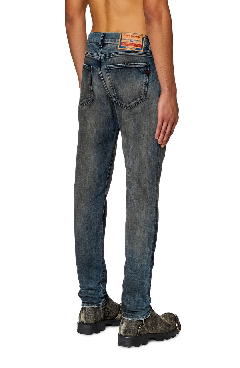 DIESEL<sup>®</sup> D-Strukt Distressed Slim Fit Jeans, Alternate, color,