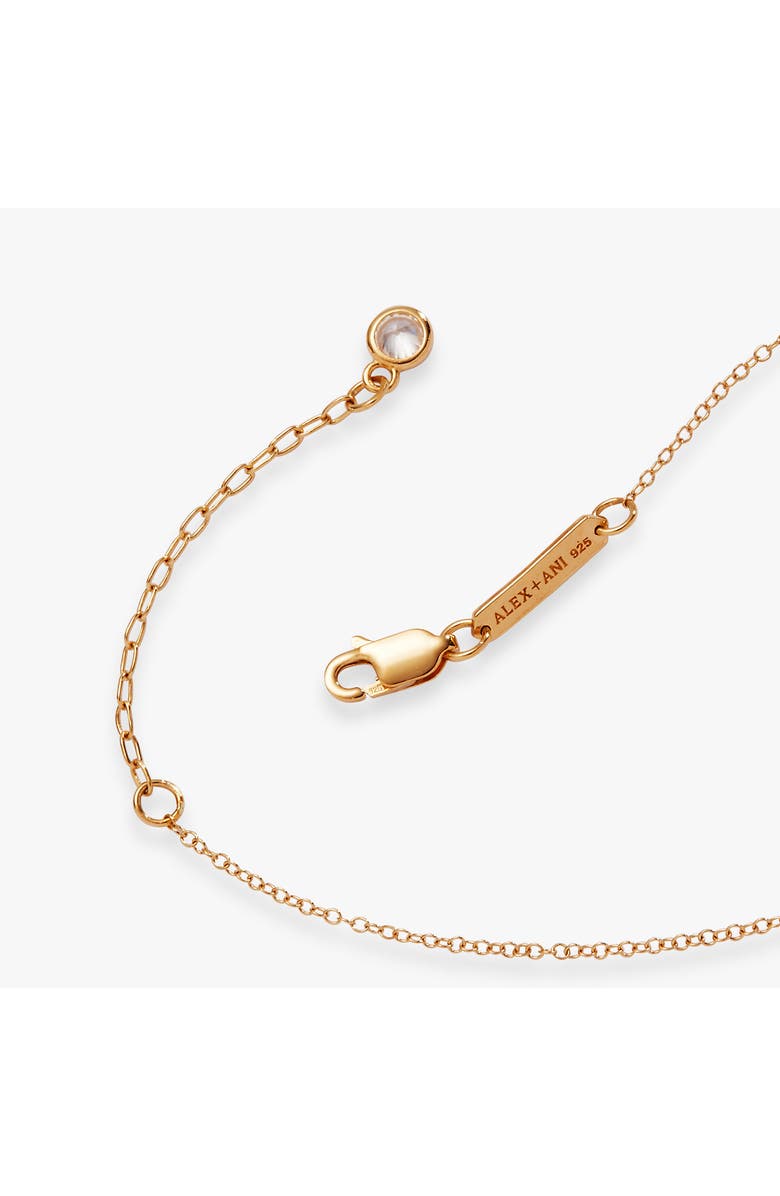 Alex and Ani Crystal Forget-Me-Not Flower Bracelet, Alternate, color, Gold