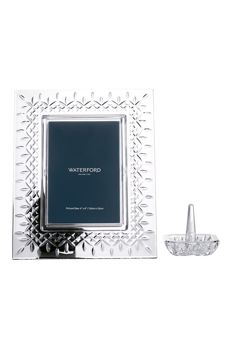 Lismore Crystal Picture Frame, Main, color, NO COLOR