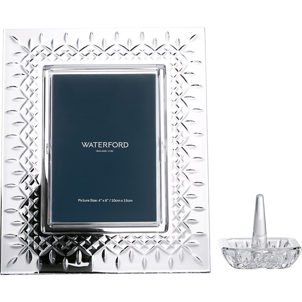 Waterford Lismore Crystal Picture Frame In Transparent