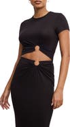 Good American Metal Ring Jersey Crop Top