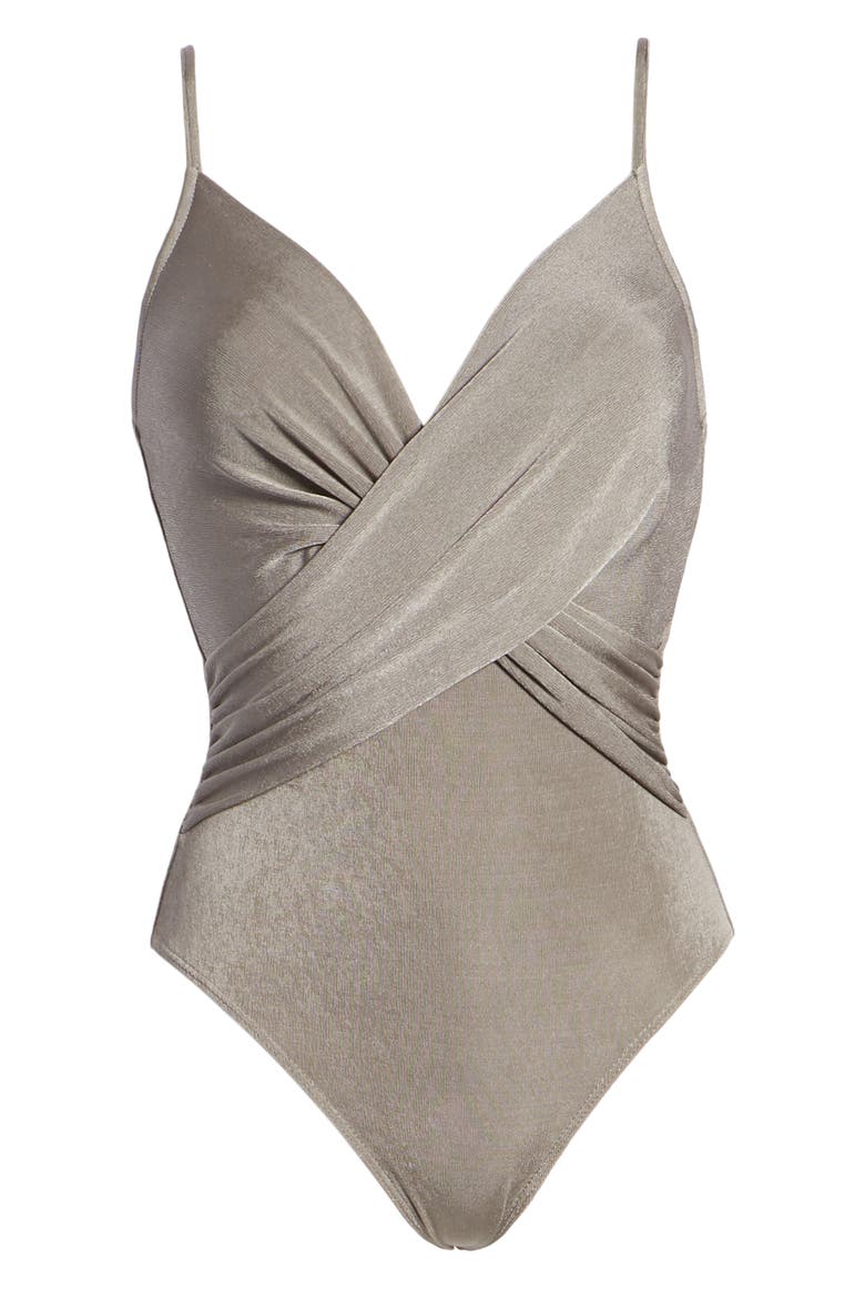 Twist Front Bodysuit, Alternate, color, ASPHALT