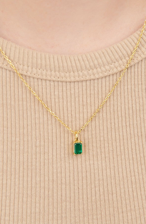 Little Sky Stone Birthstone Necklace In Green