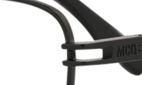 Alexander Mcqueen Mcqueen 55mm Cat Eye Optical Glasses In Black Black Transparent