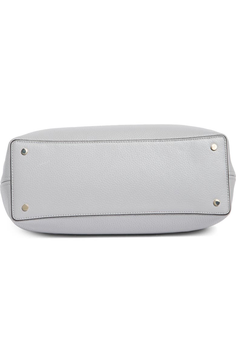 Kate Spade New York lena colorblock leather satchel bag, Alternate, color, Mountain Grey Multi