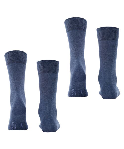 Falke Happy 2-pack Cotton Socks In Blue