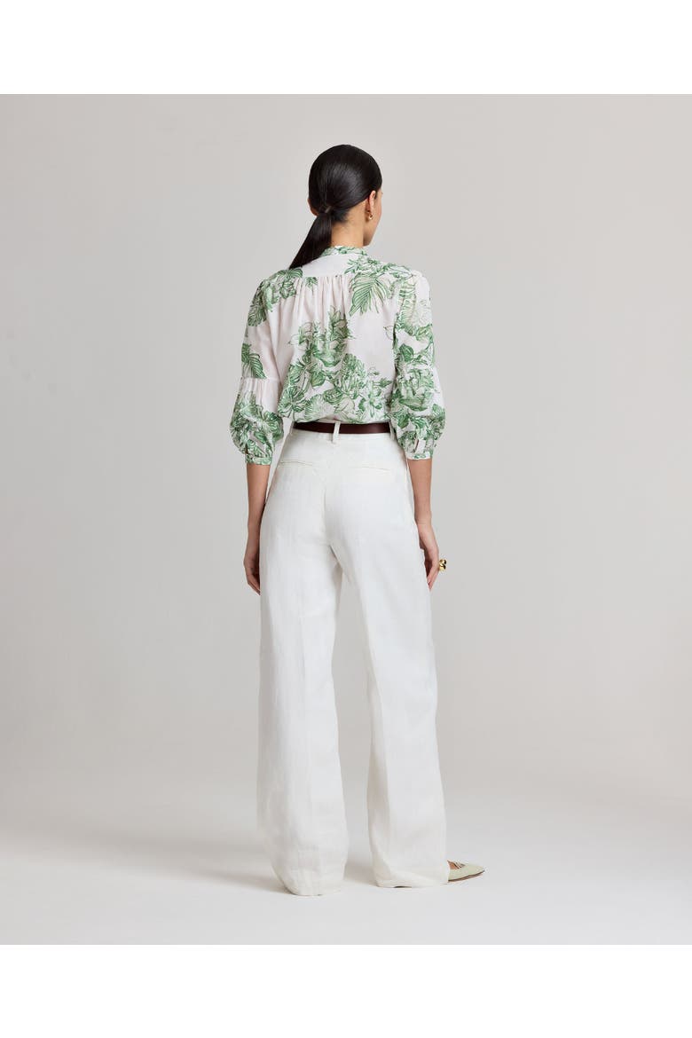 Elizabeth Linen Trousers, Alternate, color, White