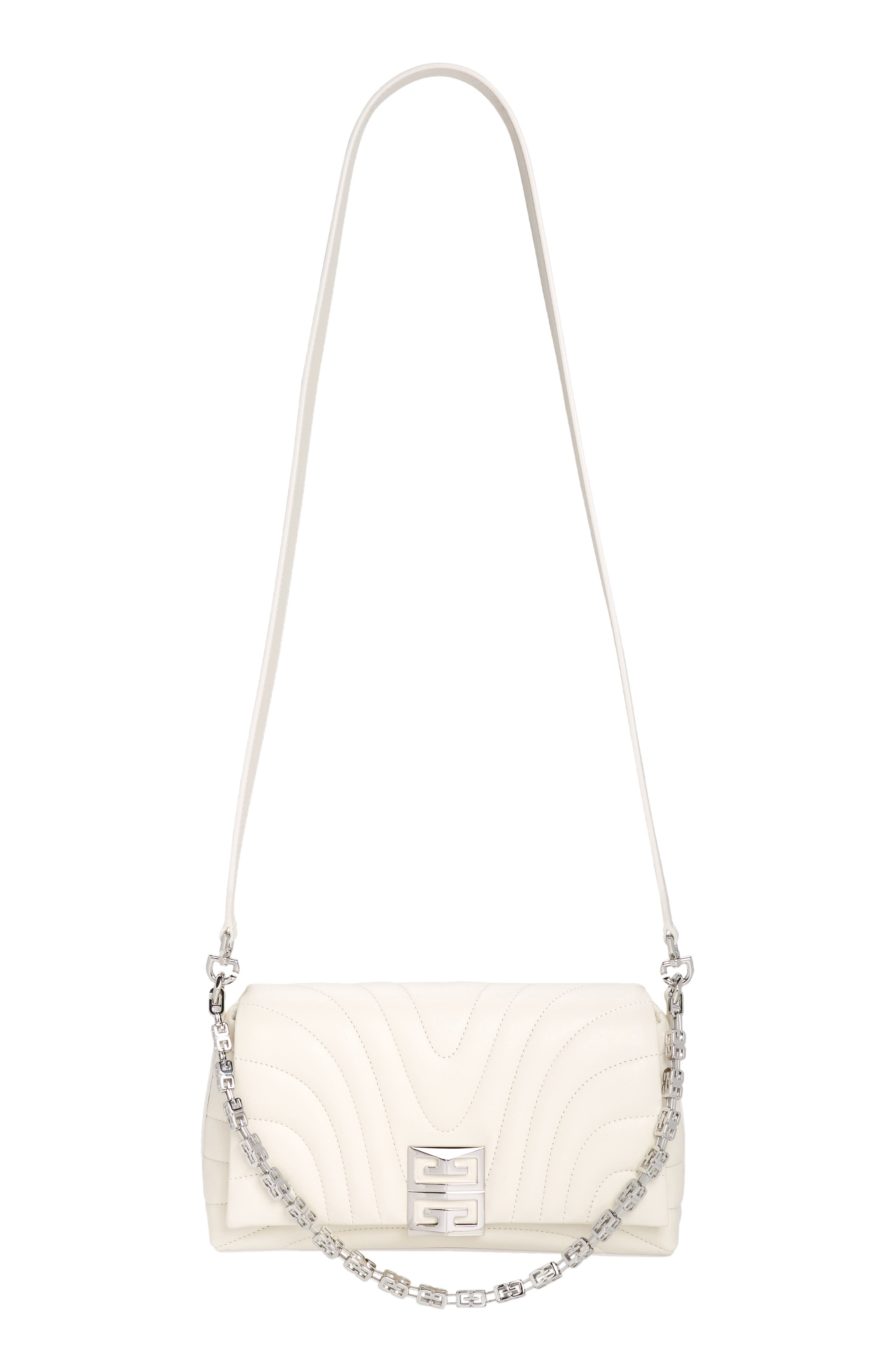 Small 4G Quilted Leather Crossbody Bag, Main, color, IVORY