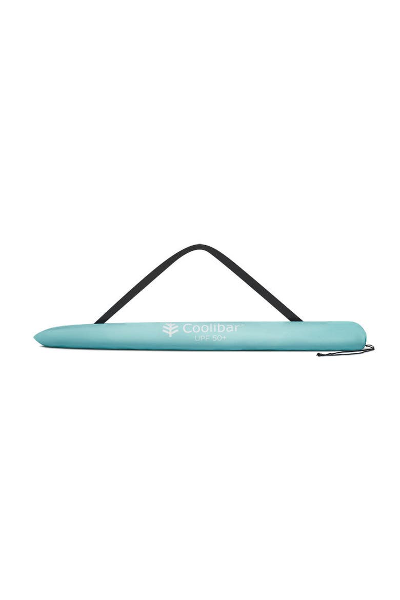 Intego Beach Umbrella, UPF 50+ Sun Protection, Alternate, color, Coolibar Blue