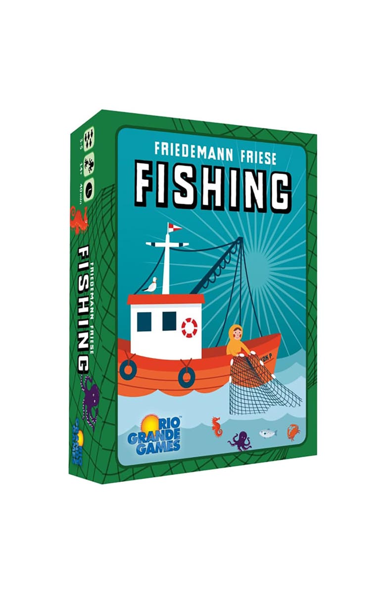 Rio Grande Games Fishing Trick Taking Card Game, Ocean Theme, Ages 14+, Main, color, 