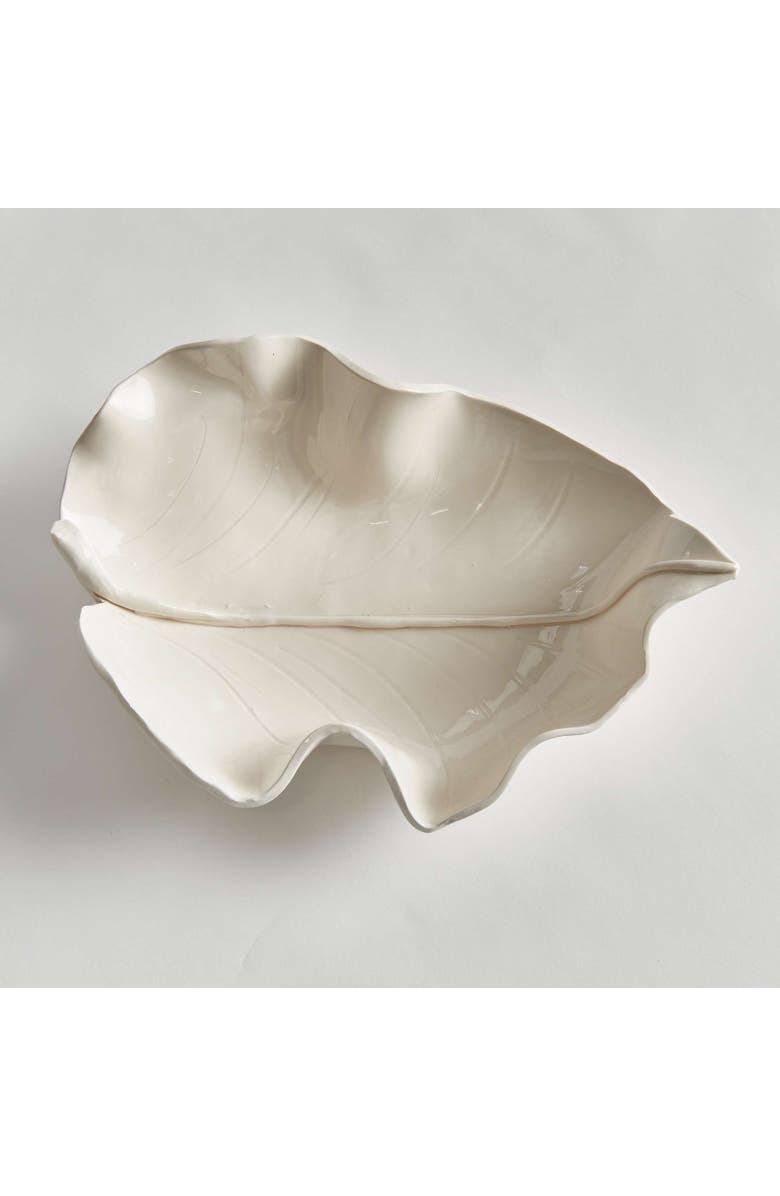 Napa Home & Garden Moricento Leaf Sculpture, Alternate, color, White