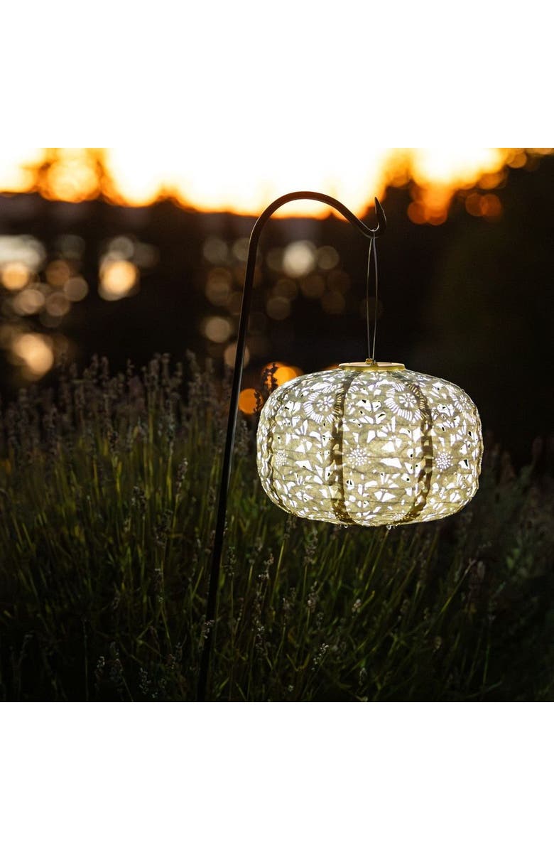 Allsop Home & Garden Soji Stella - Square - Solar Lantern, Alternate, color, Pearl