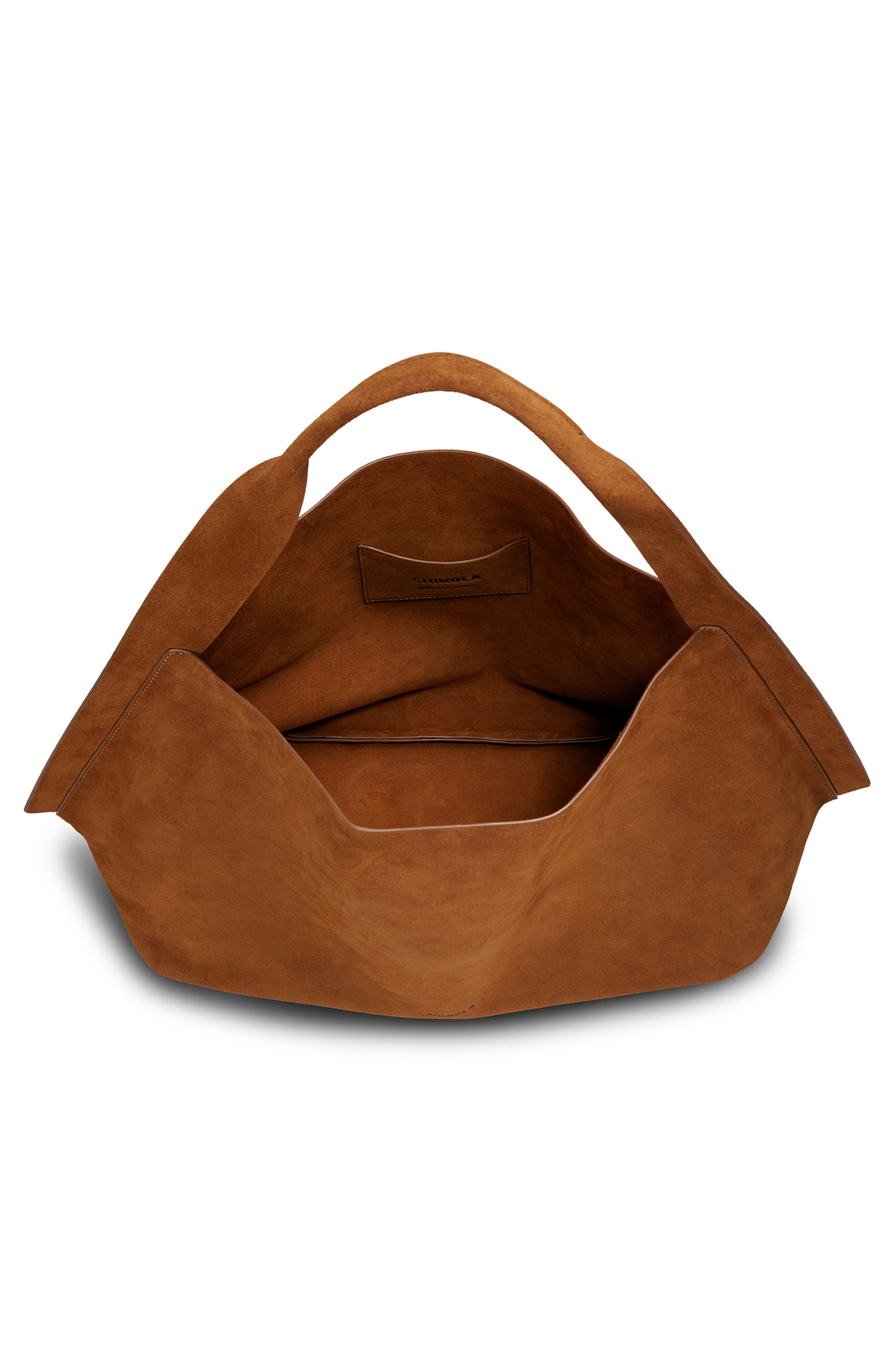 Derby Suede Shoulder Bag, Alternate, color, BEIGE