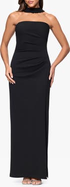 Xscape Evenings Drape Scuba Cocktail Dress