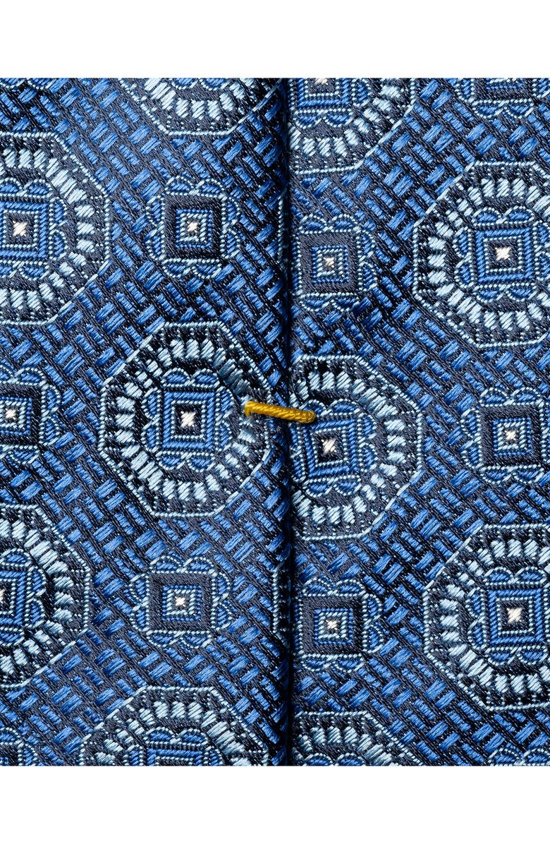 Eton Medallion Silk Tie, Alternate, color, Navy