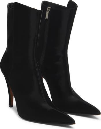 ショートブーツ・ブーティ ALEXANDER MCQUEEN BLACK FABRIC BIRDEE ANKLE BOOTS Women's Birdee Ankle Boot in Black | McQueen US