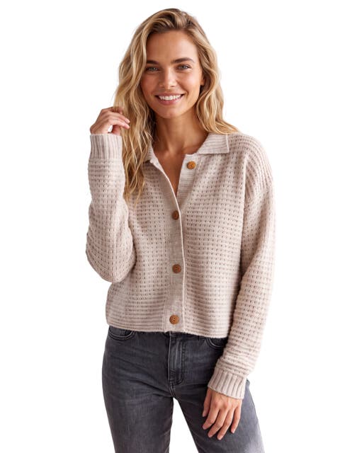 Ottoman Open Stitch Polo Cardi