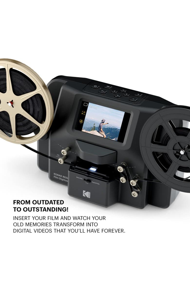 Kodak REELS Portable Film Scanner, Alternate, color, Black