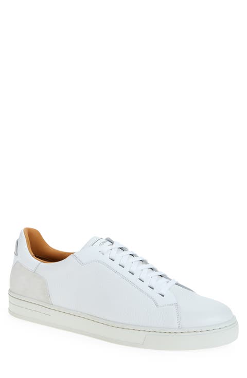 Amadeo White Low Top Sneaker (Men)