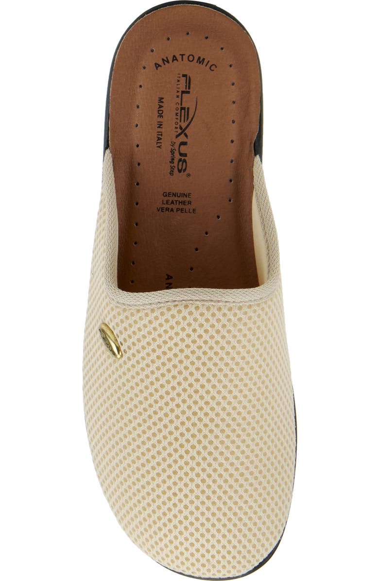 Flexus by Spring Step Scuff Slipper, Alternate, color, Beige Fabric