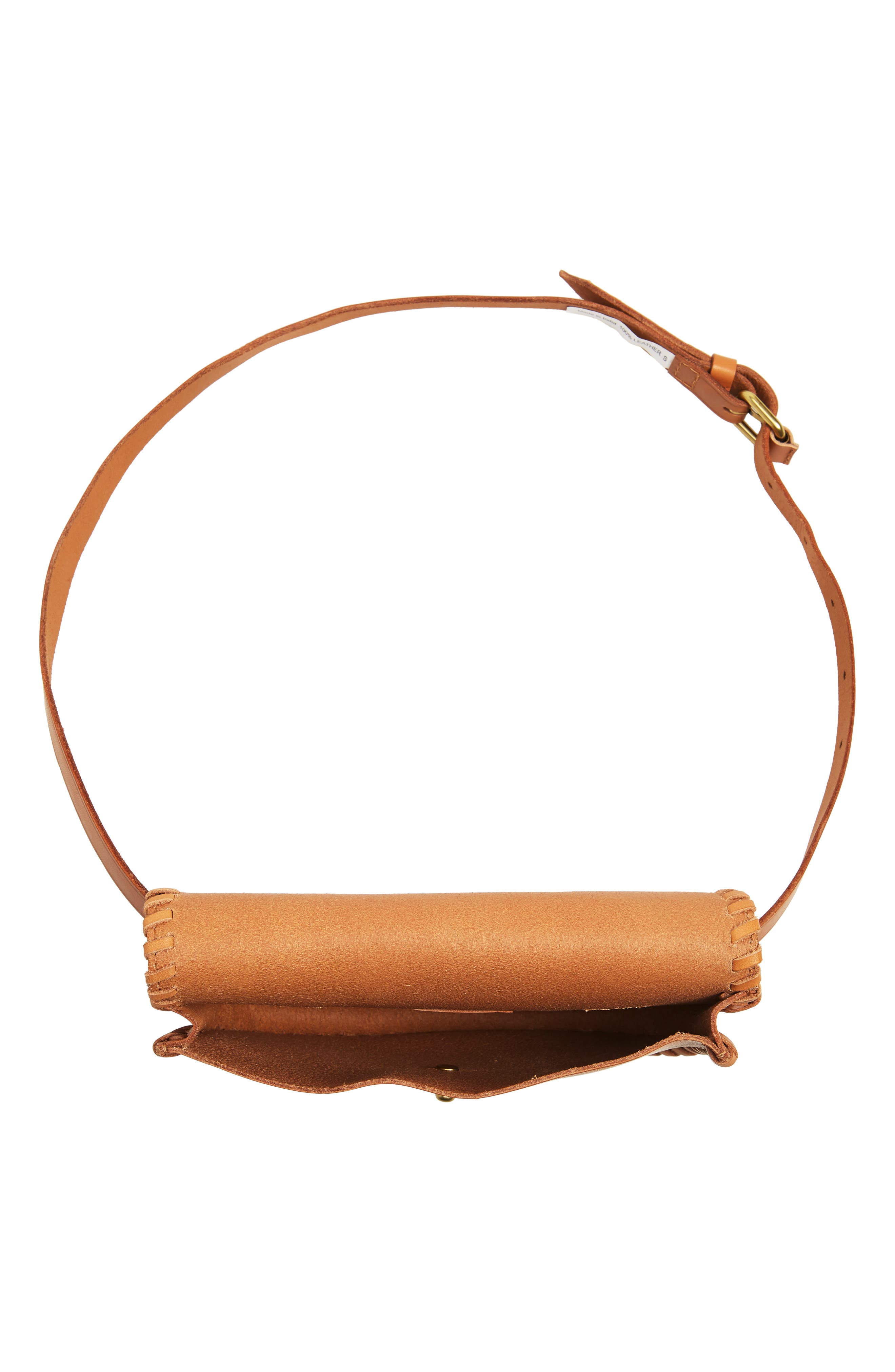 Whipstitch Belt Bag, Alternate, color, ENGLISH SADDLE